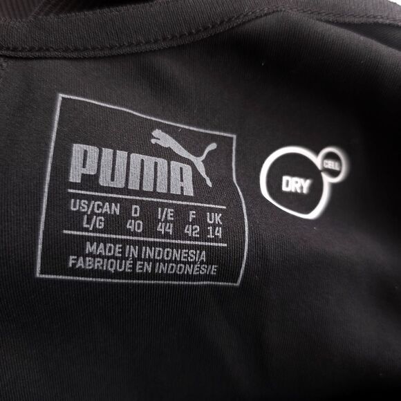 NWT Puma Balance Bodysuit Strappy Back Dri Jumpsuit Athleisure Yoga Black Large - Picture 2 of 7